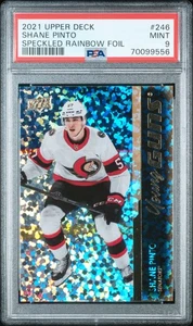 2021-2022 Upper Deck Shane Pinto Speckled Rainbow Foil Rookie PSA 9 - Bild 1 von 2