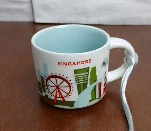 Starbucks Singapore You Are Here Blue Espresso Mug Cup 2 oz  - Picture 1 of 5