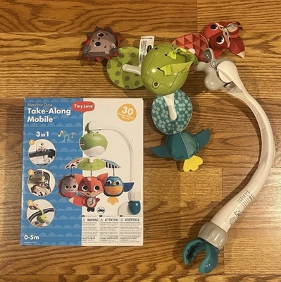 Tiny Love Meadow Days Take-Along 3 en 1 chupete móvil búho zorro ¡con baterías! Foto 1 de 4