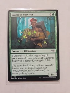 Cautious Survivor - Duskmourn - LP - MTG Magic - Common - Creature  - Picture 1 of 1