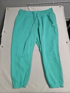 Nike Felpa Pile Joggers Poliestere Cotone Colore Turchese Uomo 2XL - Foto 1 di 7