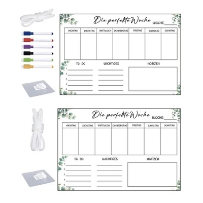 Wall Mount Memos Board Erasable Clear Acrylic Weekly Planner For Daily Planning - Image 1 of 4