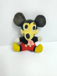 Peluche 1977 Mickey Mouse 6" Walt Disney Productions (leer) - Imagen 1 de 8