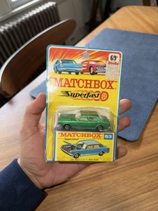 RARE Matchbox Lesney Superfast SF53 Ford Zodiac- Metallic Green Blister Carded - Picture 1 of 5
