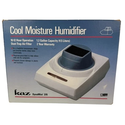 Humidificador vaporizador caja abierta KAZ DynaMist 370 Cool Mist de colección Foto 1 de 4