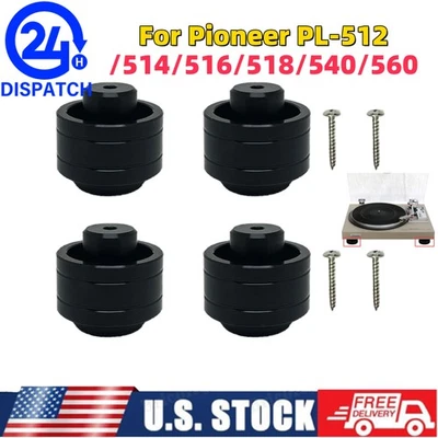 Pies de repuesto de tocadiscos vintage para Pioneer PL-512/514/516/518/540/560 Foto 1 de 4