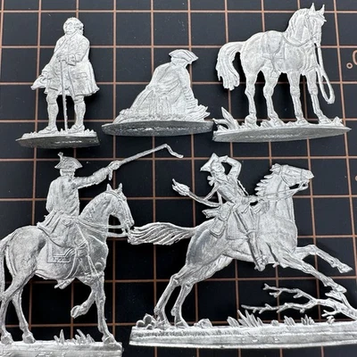 Figuras de estaño de Berlín GUERRA REVOLUCIONARIA Flats Colonial Juguete Soldado Figuras Foto 1 de 4