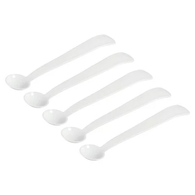 MECCANIXITY Micro Spoons 2 Gram Measuring Scoop Plastic Round Bottom White - Image 1 of 4