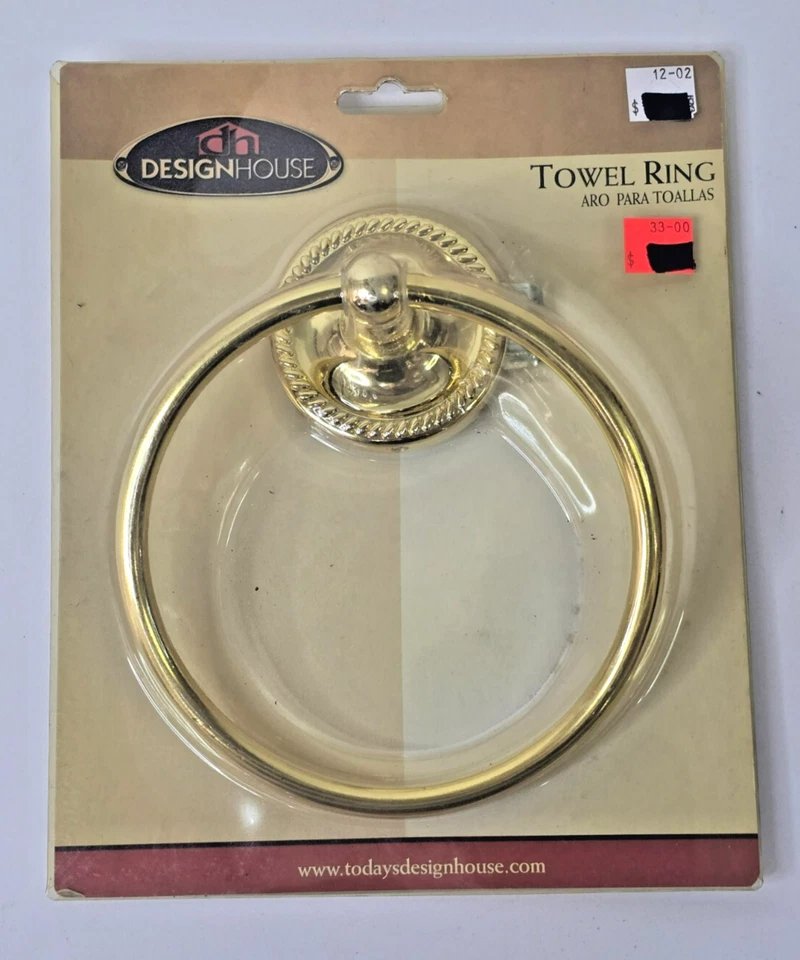 Toallero de latón Design House Hamilton Collection #532564 NUEVO  Foto 1 de 4