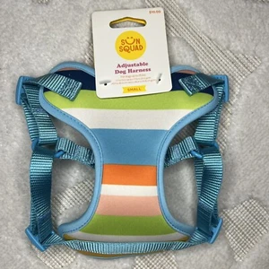 Sun Squad Sz Small Adjustable Dog Harness up to 25 lbs Multi Color Stripe NEW - Picture 1 of 7
