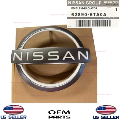 Genuine Front Grille Emblem Logo ⭐OEM⭐ Nissan Pathfinder 2022-2025 62890-6TA0A - Image 1 of 4