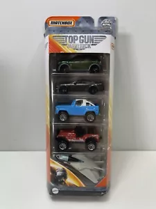 Matchbox TOP GUN MAVERICK PAQUETE DE 5 GPF95 ala oscilante, 72 Ford Bronco, Jeep 4X4 - Imagen 1 de 7