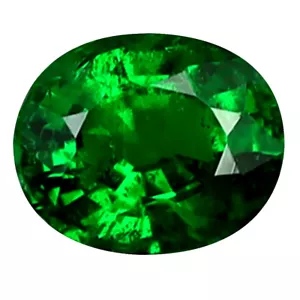 Granate Tsavorite verde sin calefacción corte ovalado impresionante de 0,47 quilates (5 x 4 mm) - Imagen 1 de 1
