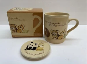 Hallmark Vintage 1983 Tasse Mates Feder A Friend Can Make Your Day Worthwhile B2 - Bild 1 von 12