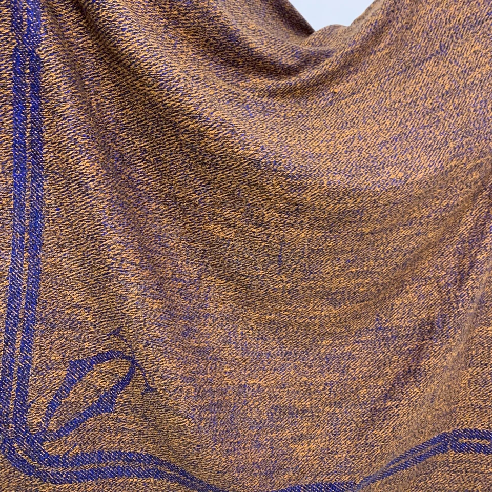 Cartier Paris Cuadrado Naranja Azul Cuadrado Bufanda de Seda 60/54 en HECHO EN ESCOCIA #A93 Foto 1 de 3