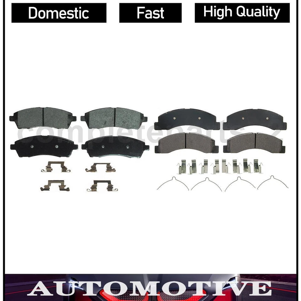 Juego de 2 pastillas de freno delanteras traseras para Ford Excursion F-250 Super Duty 2000 Foto 1 de 4