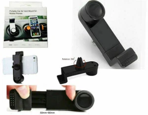 Universal Mobile Phone 360° Rotating In Car Air Vent Mount Holder Cradle Stand - Picture 1 of 1