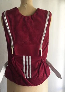 RARE NWT ADIDAS x PHARRELL SOLAR HU Burgundy Suede Backpack w Dustbag - Bild 1 von 12