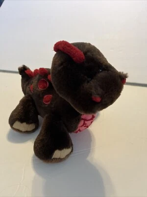Webkinz Plush Cocoa Dinosaur No Code Brown Pink Stuffed Animal - Image 1 of 4