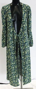 Mango Women's Floral Printed Cut-Out Detail Dress RC8 Blue Size XS NWT - Picture 1 of 4