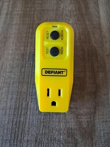 GFCI Plug -DEFIANT Safe-T-Check GFCI 3 prong plug - Picture 1 of 7