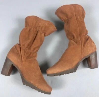 Arche Botas Tacón Apilado Tostado Nubuck EU 37 US 7 Foto 1 de 4