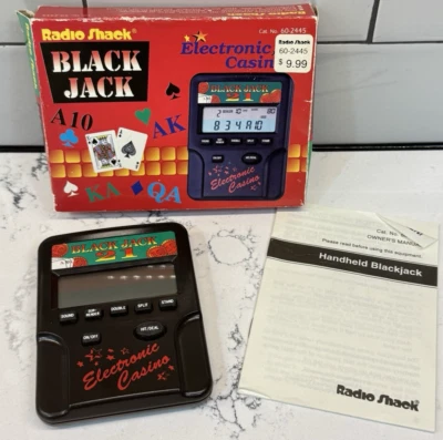De Colección Radio Shack Tandy Black Jack 21 Portátil Juego Electrónico Funciona Probado Foto 1 de 4