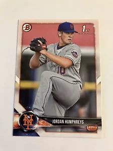 Jordan Humphreys 2018 Bowman Prospects 1st Bowman #BP66 New York Mets - Picture 1 of 2