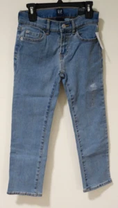 NWT Gap Denim Stretch Straight Jeans Boy's Size 8 - Picture 1 of 2