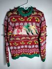 Blizzard Bay Ugly Christmas Pullover Sweater Womens Size Small Bells