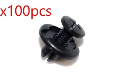 100pcs Fender Splash Shield Push Type Retainer Clips Fasteners for Acura Honda - Image 1 of 3