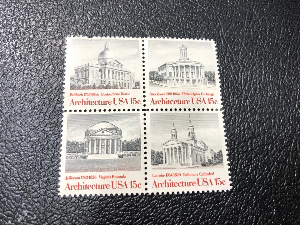 Boston Architecture Stamps, Scott #1782a, 15 Cent, Block of 4 - Image 1 of 1