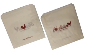 1000 bolsas de papel para alimentos resistentes a la grasa 5"x5" bocadillos comida rápida chips comida para llevar café - Imagen 1 de 5