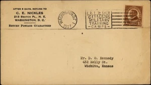 U.S., 1927.Cover 576, Washington, D.C. - Wichita, KS - Picture 1 of 1