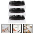 3Pcs Double Sided Nail Cleaning Brushes Soft Bristle Scrubber for Home Salon