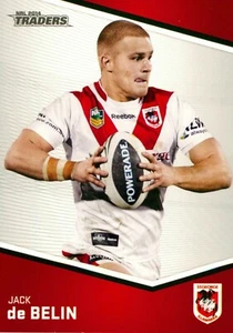 2014 ST GEORGE ILLAWARRA DRAGONS NRL Card JACK DE BELIN Traders - Picture 1 of 2