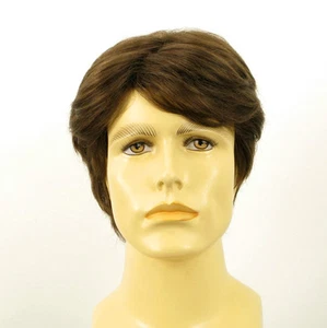 Perruque homme 100% cheveux naturel châtain clair ref OLIVIER 8 - Imagen 1 de 8