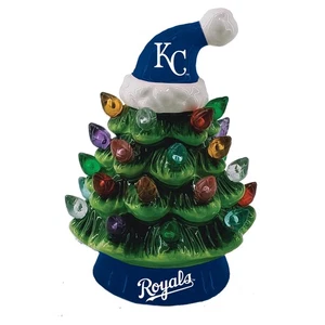 Kansas City Royals Mini LED Tabletop Christmas Tree 4" - Picture 1 of 2