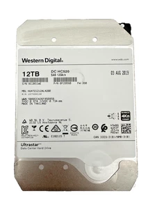 WESTERN DIGITAL 12TB DC HC520 HUH721212AL4200 0F29560 SAS 12Gb/s ULTRASTAR - Afbeelding 1 van 5