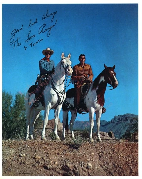 Press Photo 8X10 Lone Ranger & Tonto vintage preprint  - Image 1 of 1