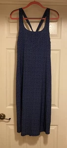 Columbia PFG Navy White Omni Shield Ferndale Dress Sz L - Picture 1 of 12