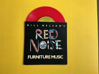 Bill Nelson's Red Noise – Furniture Music UK 7" Harvest – HAR 5176 ~ Red Vinyl Foto 1 de 2