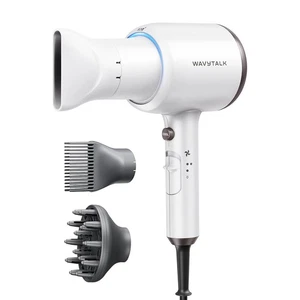 Wavytalk Hair Dryer, Blown Away Ionic Matte White (Comb+diffuser+nozzle)  - Picture 1 of 7