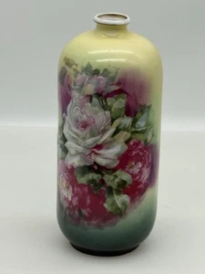 ANTIQUE VICTORIA AUSTRIA HAND PAINTED MANTLE VASE - Picture 1 of 6