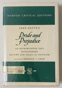Pride and Prejudice Norton Critical 1966 1st Edition HC DJ Jane Austen Rare Book - Picture 1 of 23