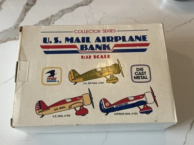 U.S. Mail Airplane Bank #102 Scale 1:32 Collectors Series - New - Image 1 of 3