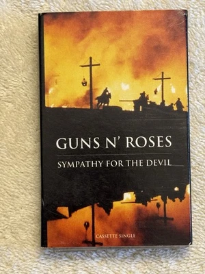 Guns N Roses Sympathy For The Devil LP Version Cassette Tape Single GEFCS-19381 - Image 1 of 3