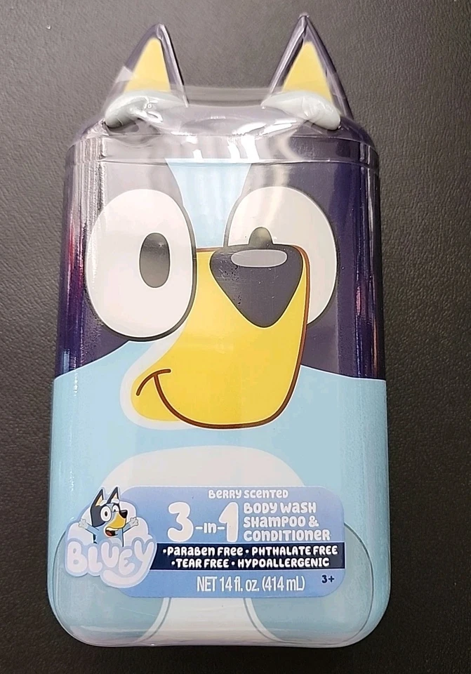Disney AZUL Berry 3 en 1 Champú, Jabón Corporal y Acondicionador Jabón Juguetes para el Baño Foto 1 de 4