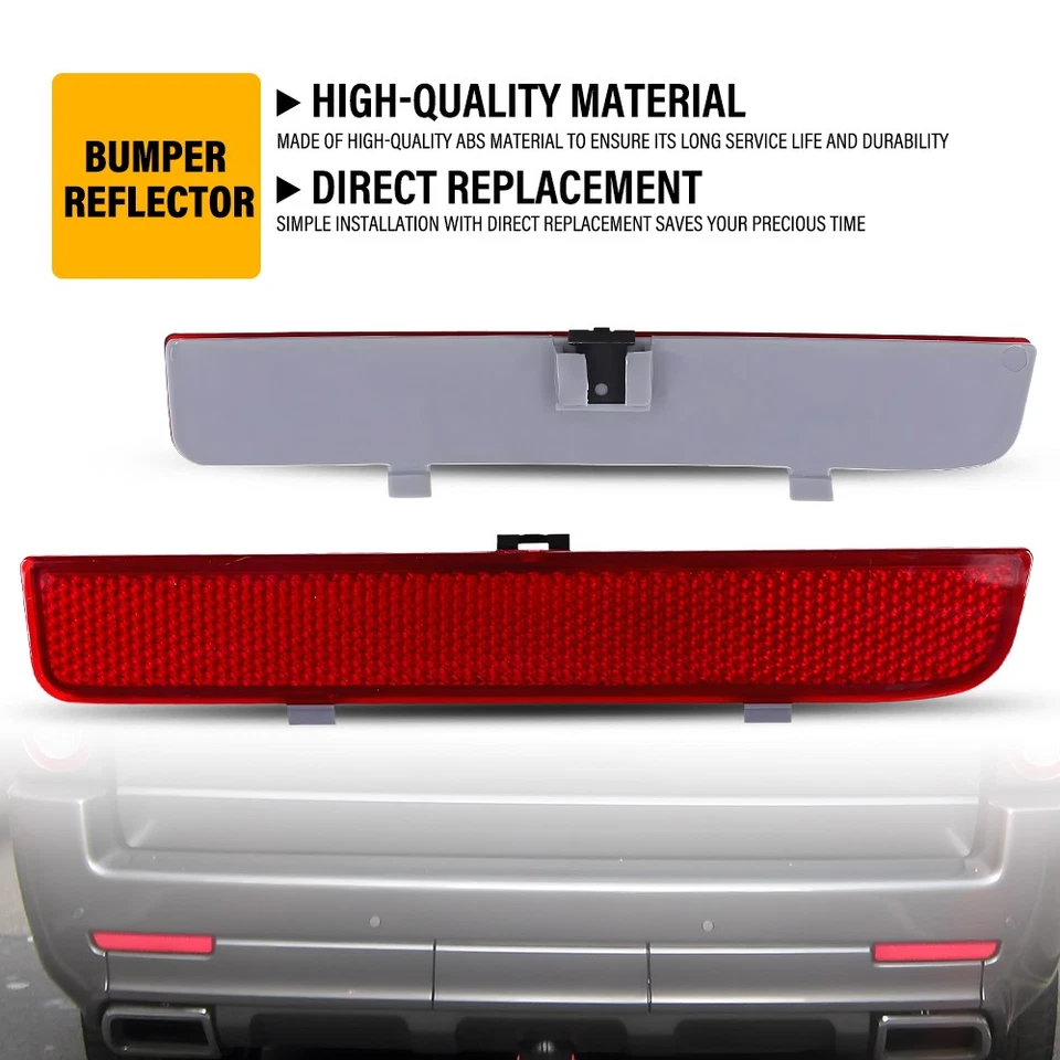 Paquete de 2 reflectores de parachoques traseros diestros y diestros para Land Rover Range Rover rojos Foto 1 de 4