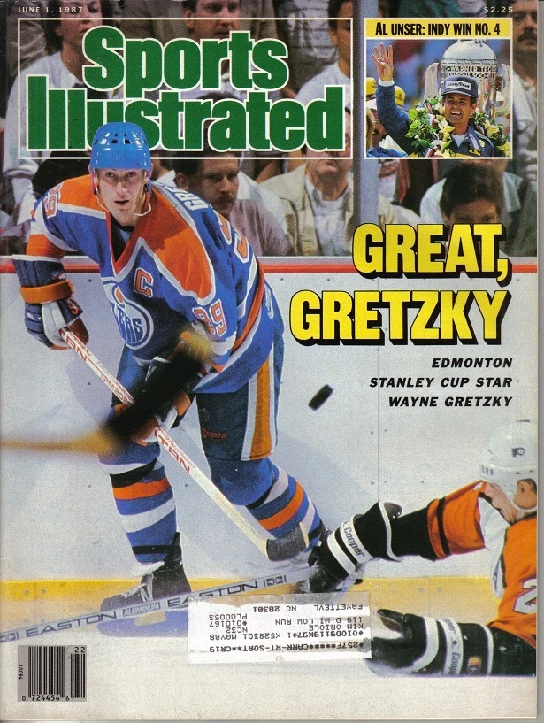 1987 6/1 Sports Illustrated hockey magazine Wayne Gretzky, Edmonton Oilers GOOD - Image 1 of 1